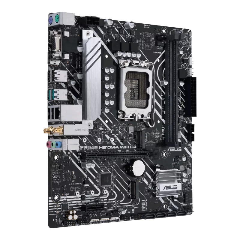 ASUS ASUS PRIME H610M-A-WIFI, 2xDDR5, M.2, D-SUB, HDMI, DP, Wi-Fi 5, Bluetooth 5.0, 12.Nesil, LGA1700 Soket, Anakart-56001