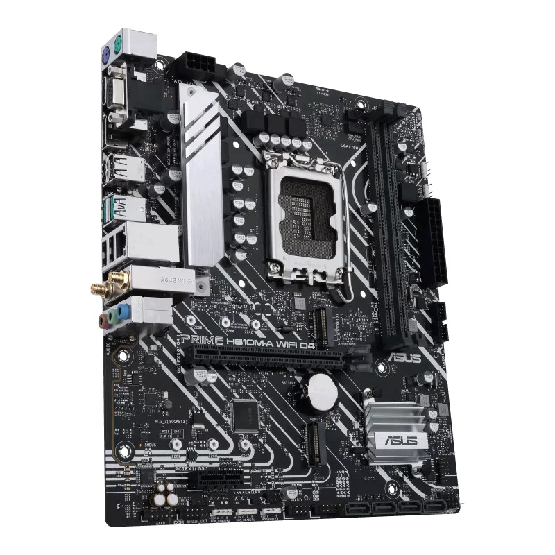 ASUS ASUS PRIME H610M-A-WIFI, 2xDDR5, M.2, D-SUB, HDMI, DP, Wi-Fi 5, Bluetooth 5.0, 12.Nesil, LGA1700 Soket, Anakart-56002