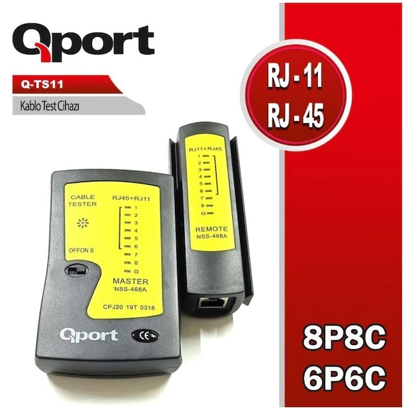 QPORT QPORT (Q-TS11) KABLO TEST CIHAZI
