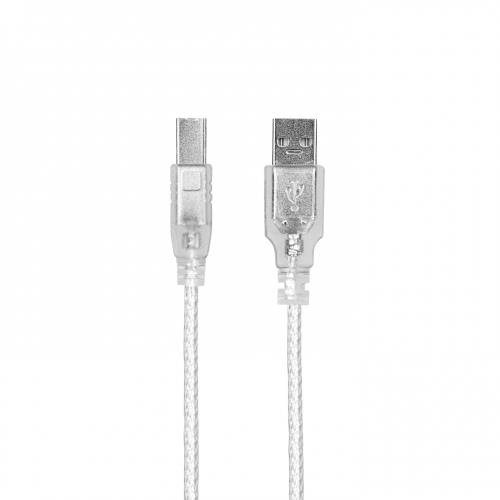 S-LINK OEM USB250, Şeffaf, USB Yazıcı Kablosu, 5 Metre-42001