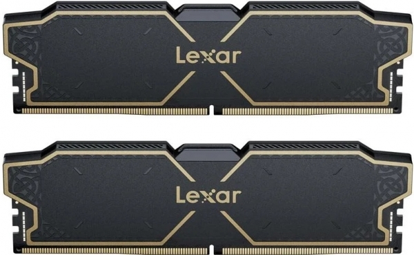 BIGBOY LEXAR THOR RAM DT GAMING DDR5 UDIMM 32GB KIT (2X16GB) 6000 MHz CL38 1.3V MEMORY WITH HEATSINK DUAL PACK BLACK COLOR LD5U16G60C38