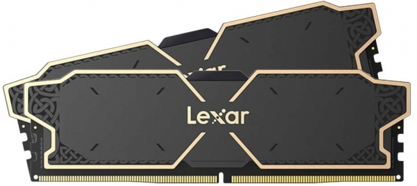 BIGBOY LEXAR THOR RAM DT GAMING DDR5 UDIMM 32GB KIT (2X16GB) 6000 MHz CL38 1.3V MEMORY WITH HEATSINK DUAL PACK BLACK COLOR LD5U16G60C38-57880
