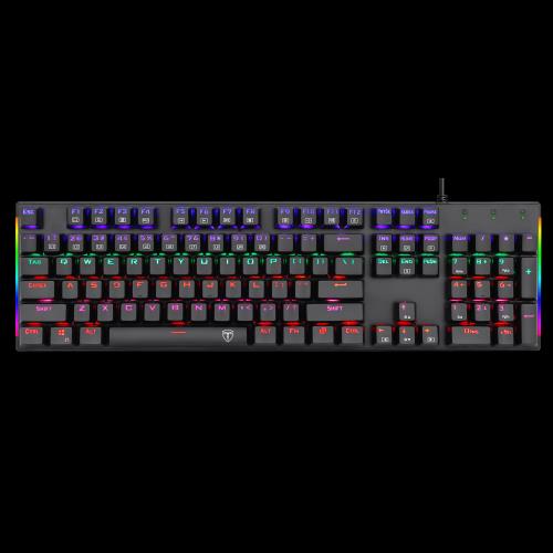 T-DAGGER T-DAGGER NAXOS, T-TGK310, USB Kablolu, Türkçe Q, Rainbow RGB, Mechanical, Blue Switch, Gaming Klavye (Powered By REDRAGON)