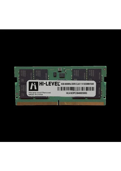 HI-LEVEL HI-LEVEL 8GB 4800MHz DDR5 1.1V HLV-SOPC38400D5/8G NOTEBOOK RAM