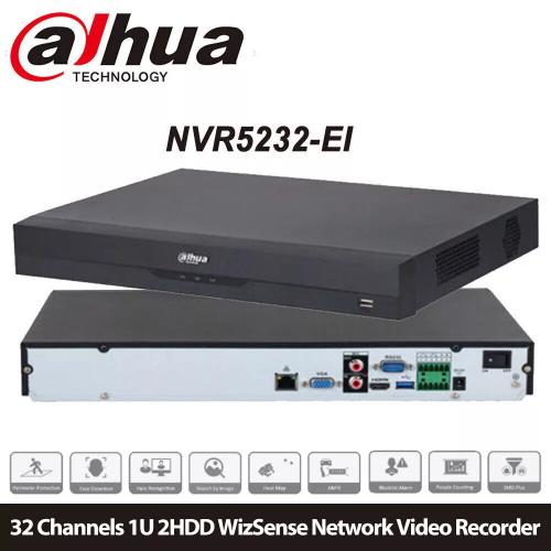 DAHUA DAHUA  NVR5232-EI, 32Kanal, 12Mpix, H265+, 2 HDD Desteği, 1080P Kayıt, 320Mbps Bant Genişliği, NVR-35127