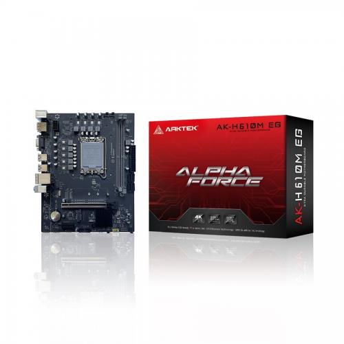 ARKTEK ARKTEK ALPHA FORCE, AK-H610M EG, 2xDDR4, M.2, D-SUB, HDMI, DP, 12-13.Nesil, LGA1700 Soket, Anakart