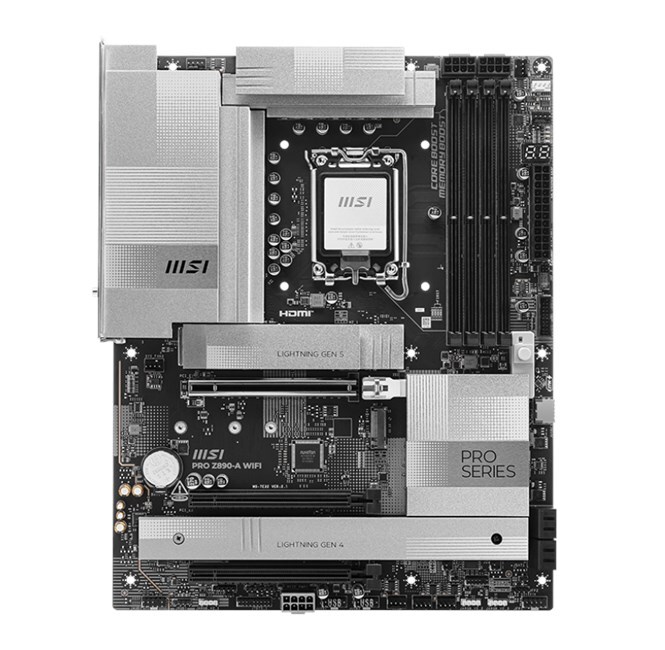 MSI MSI MB PRO Z890-P WIFI SOKET 1851 DDR5 9200MHZ(OC) USB 20Gbps 4xM.2 2xTB4 HDMI 2X DP 5G LAN WIFI 7 ATX-59262