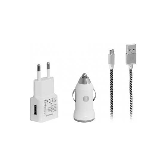 FRISBY  FA-7540MU ANDROID DATA KABLO+ADAPTÖR+ARAÇ ŞARJ KİTİ