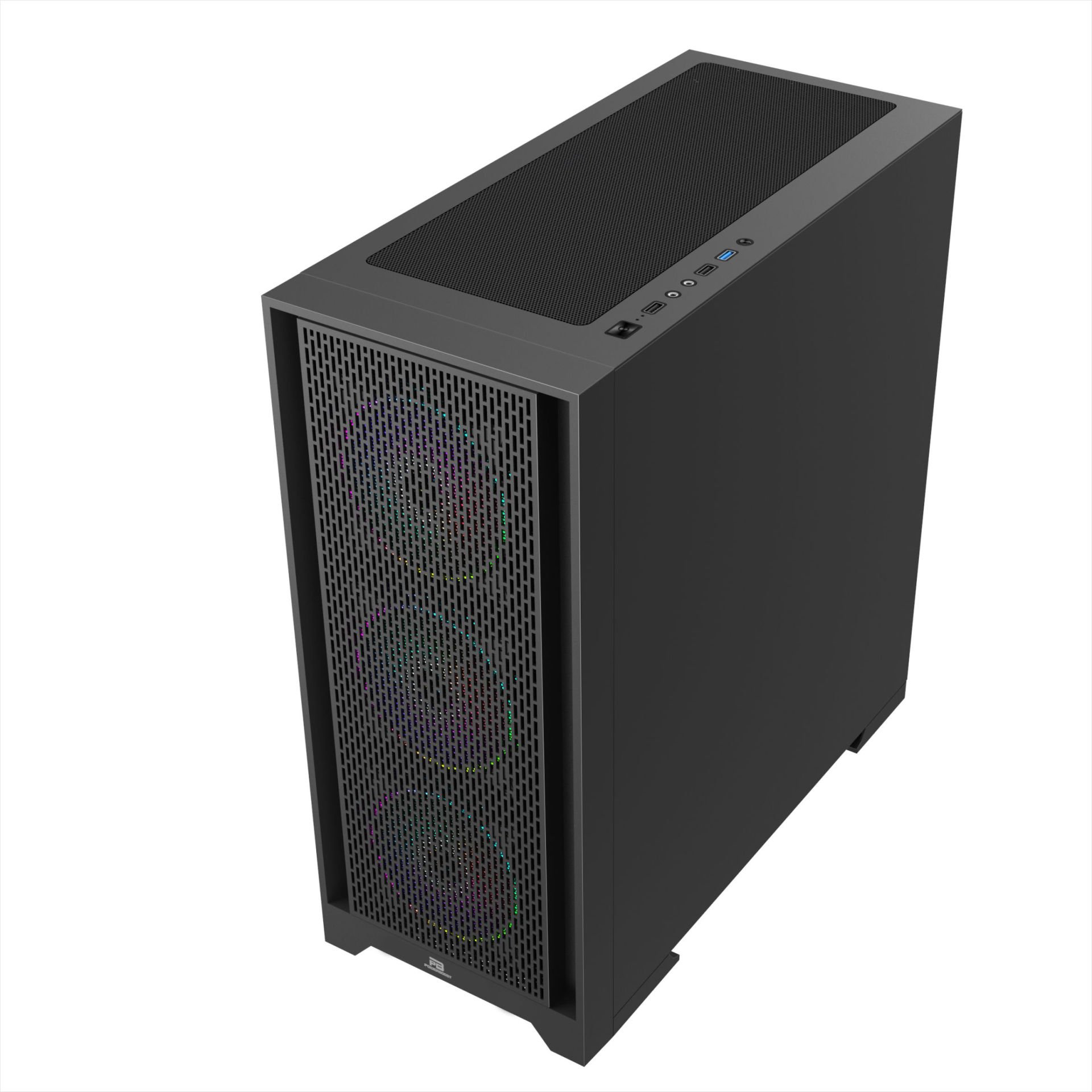 POWERBOOST  PB-P1600B USB 3.0 Mesh ARGB Fanlı Gaming Siyah Kasa-58471