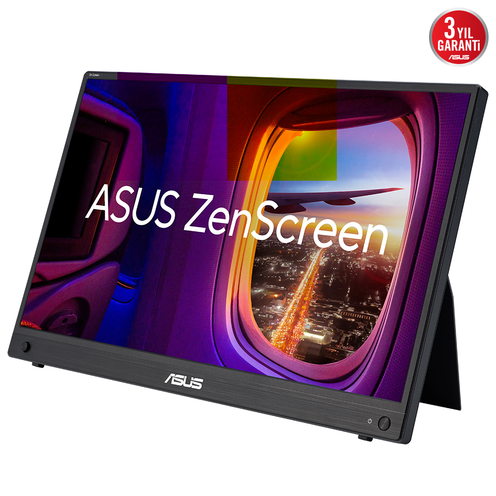 ASUS ASUS ZENSCREEN MB16AHG 15.6 TASINABILIR USB MONITOR IPS 1920x1080 3MS 144HZ Mini-HDMI USB-C MM 3YIL MAT EKRAN EYECARE MONITOR-33430