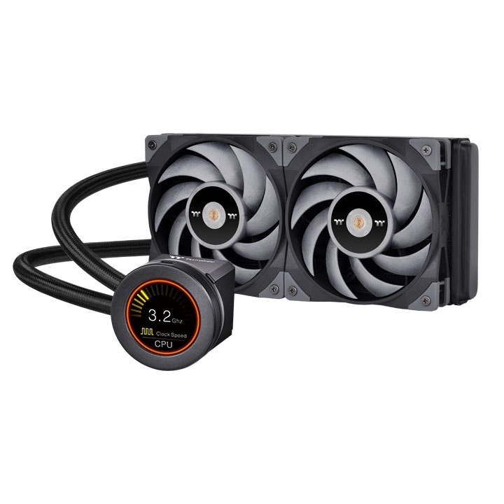 THERMALTAKE  toughliquid ultra 240 rgb lcd ekranlı pompa, 2x120mm toughfanlı sıvı soğutma kiti