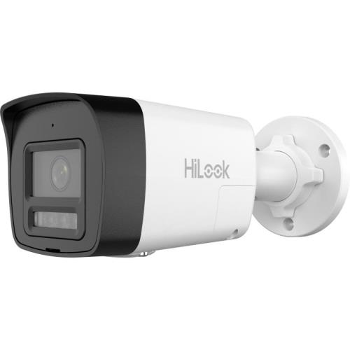 HILOOK HILOOK IPC-B120HA-LUFC, 2Mpix, 2,8mm Lens, H265+, Dual Light, 30Mt Gece Görüşü, Dahili Mikrofon, IP67, PoE, Bullet, IP Kamera