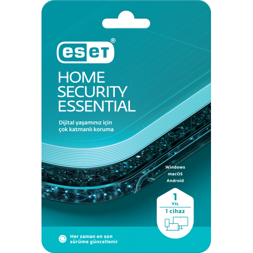  ESET HOME SECURITY ESSENTIAL 1 KullanÄ±cÄ±, 1 YIL, BOX 