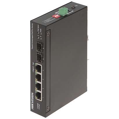 HIKVISION HIKVISION DS-3T0506HP-E/HS(O-STD 4 PORT 10/100/1000 3XGIGA POE + 1XGIGA Hİ-POE 2 X SFP 60W YONETILEMEZ SWITCH