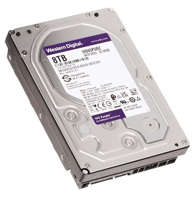 WESTERN DIGITAL WD Purple 8TB 5640Rpm 128MB -WD85PURZ