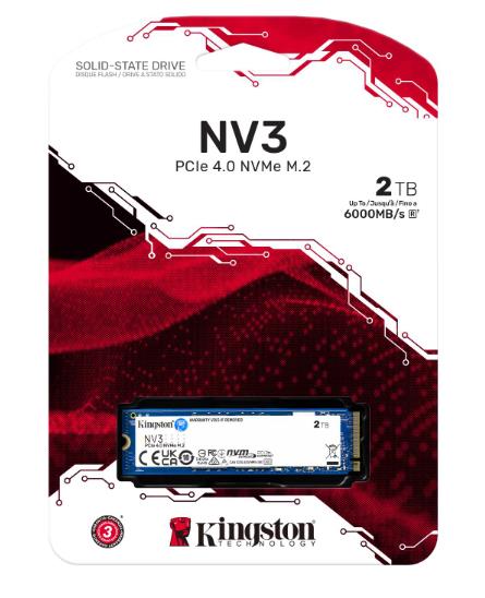 KINGSTON 2TB KINGSTON NV3 SNV3S/2000G 6000/5000MB/S M.2 NVMe PCIe 4.0-43324