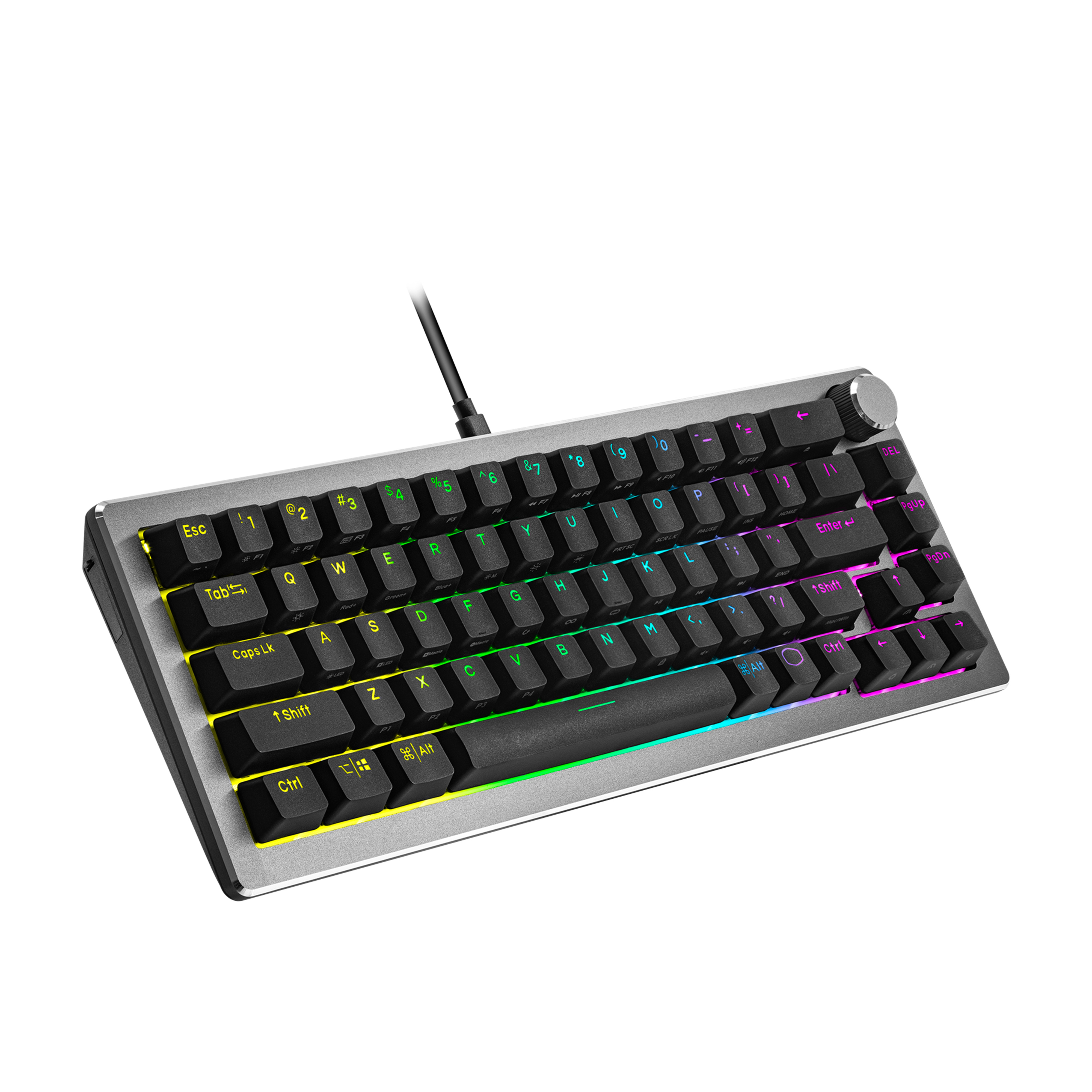 COOLERMASTER CM CK720 Siyah RGB KALIH Beyaz Switch %65 Mekanik Oyuncu Klavyesi - UK Layout