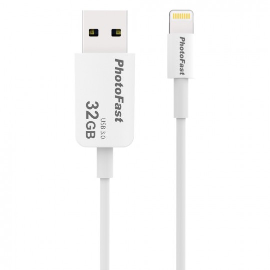 PHOTOFAST Photo Backup Cable 32GB Lightning/USB 3.0 Şarj Kablolu i-FlashDrive PBCU332GB-63003