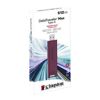 KINGSTON 512GB DataTraveler Max Type-A 1000R/900W USB 3.2 Gen 2 DTMAXA/512GB-48329