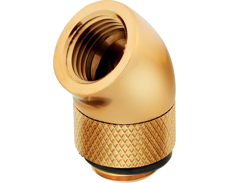 CORSAIR CX-9055003-WW Fitting (adapter) ,XF Adapter 2-pack (45° Angled rotary; gold)