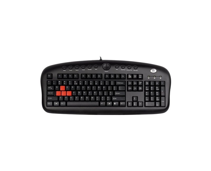 A4-TECH KB-28G Gamer Q Klavye Siyah Multimed USB