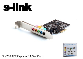 S-LINK SL-75A SL-75A PCI Express 5.1 Ses Kart