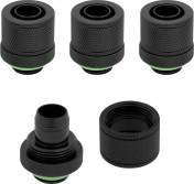 CORSAIR CX-9051002-WW Corsair Fitting (soft tube) ,XF Softline 4-pack (10/13mm compression; black)-63104