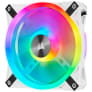 CORSAIR QL Series, WHITE QL120 RGB-CO-9050104-WW-120mm RGB LED Fan, Triple Pack with Lighting Node CORE-22365