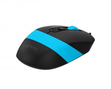 A4-TECH FM10 USB Siyah/Mavi Optik 1600 DPI Mouse FM10/MAVI