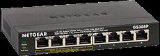 NETGEAR GS308P-100PES Net 8 Port 10/100/1000 Gigabit Switch