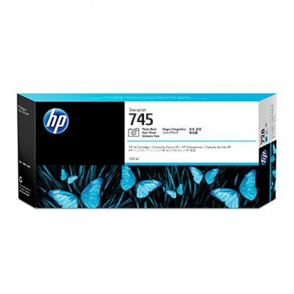HP F9K04A (745) FOTOGRAF SIYAHI 300ml GENIS FORMAT MUREKKEP KARTUSU