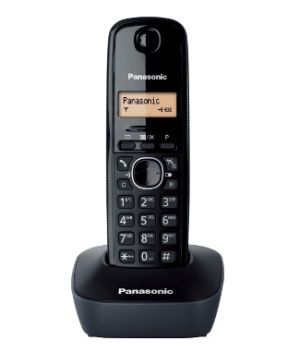 PANASONIC KX-TG1611 50 Rehber 10 Tekrar Arama Caller id Arkadan Aydınlatmalı Siyah
