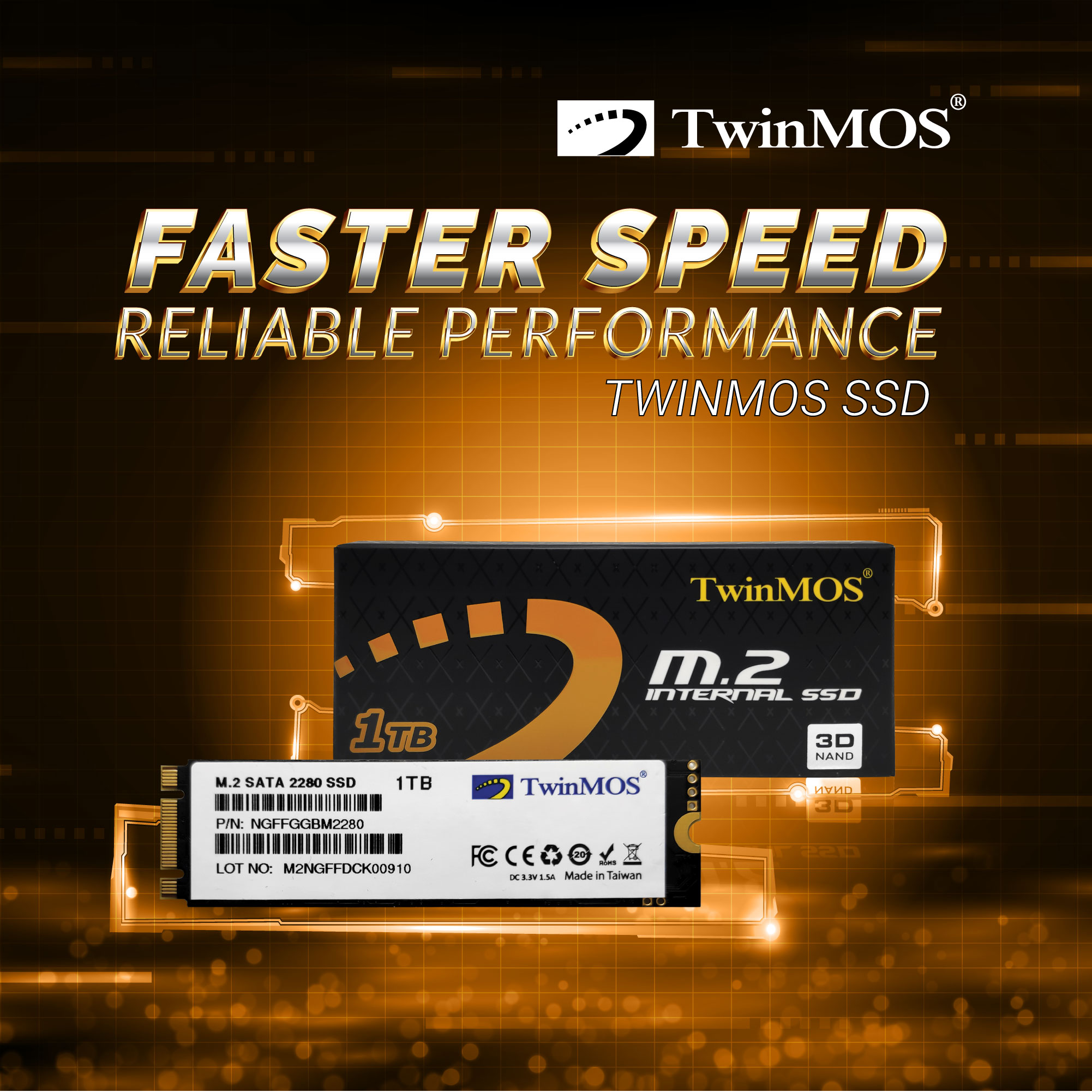 1TB M.2 2280 SATA3 SSD (580Mb-550Mb/s) 3DNAND NGFFGGBM2280