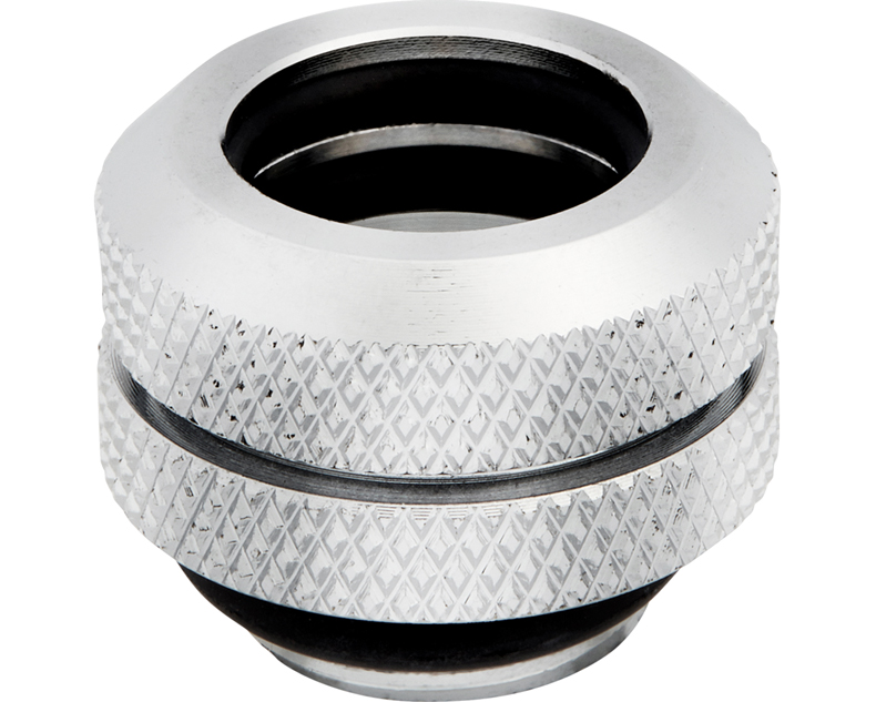 CORSAIR CX-9052000-WW Fitting (hard tube) ,XF Hardline 4-pack (12mm OD compression; chrome)