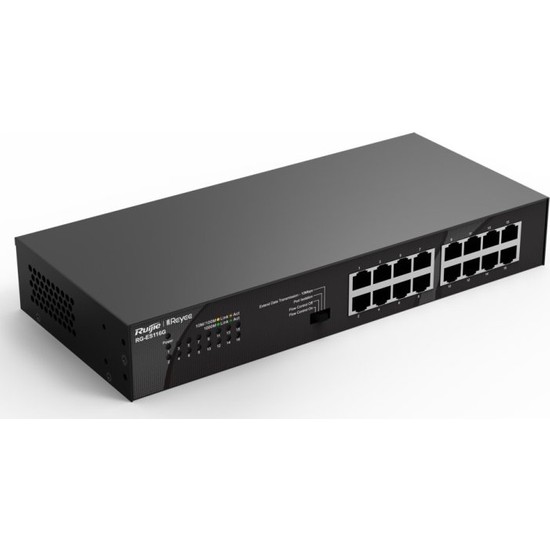RUIJIE REYEE RG-ES116G 16 PORT 10/100/1000 YONETILMEZ RACK SWITCH-38745