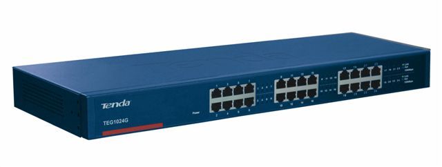 TENDA 24 PORT 10/100/1000 Rack Mountable TEG1024G