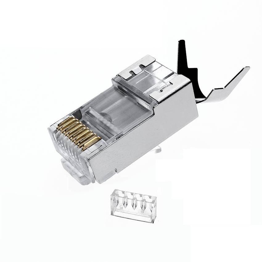 QPORT CAT7 METAL KONNEKTÖR RJ45 JACK & AYRAÇ 10LUK PAKET Q-J710M