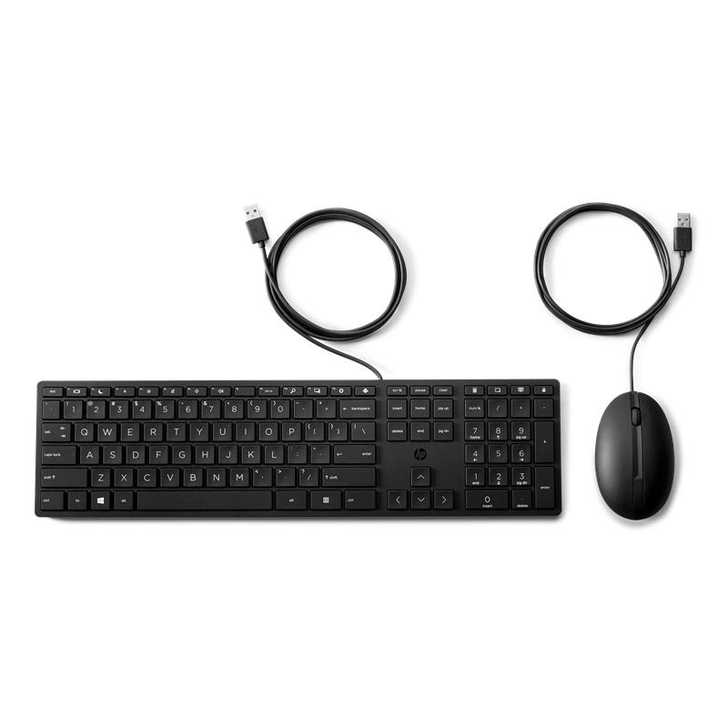 HP 320MK KABLOLU KLAVYE MOUSE SET İNGİLİZCE SİYAH 9SR36AA