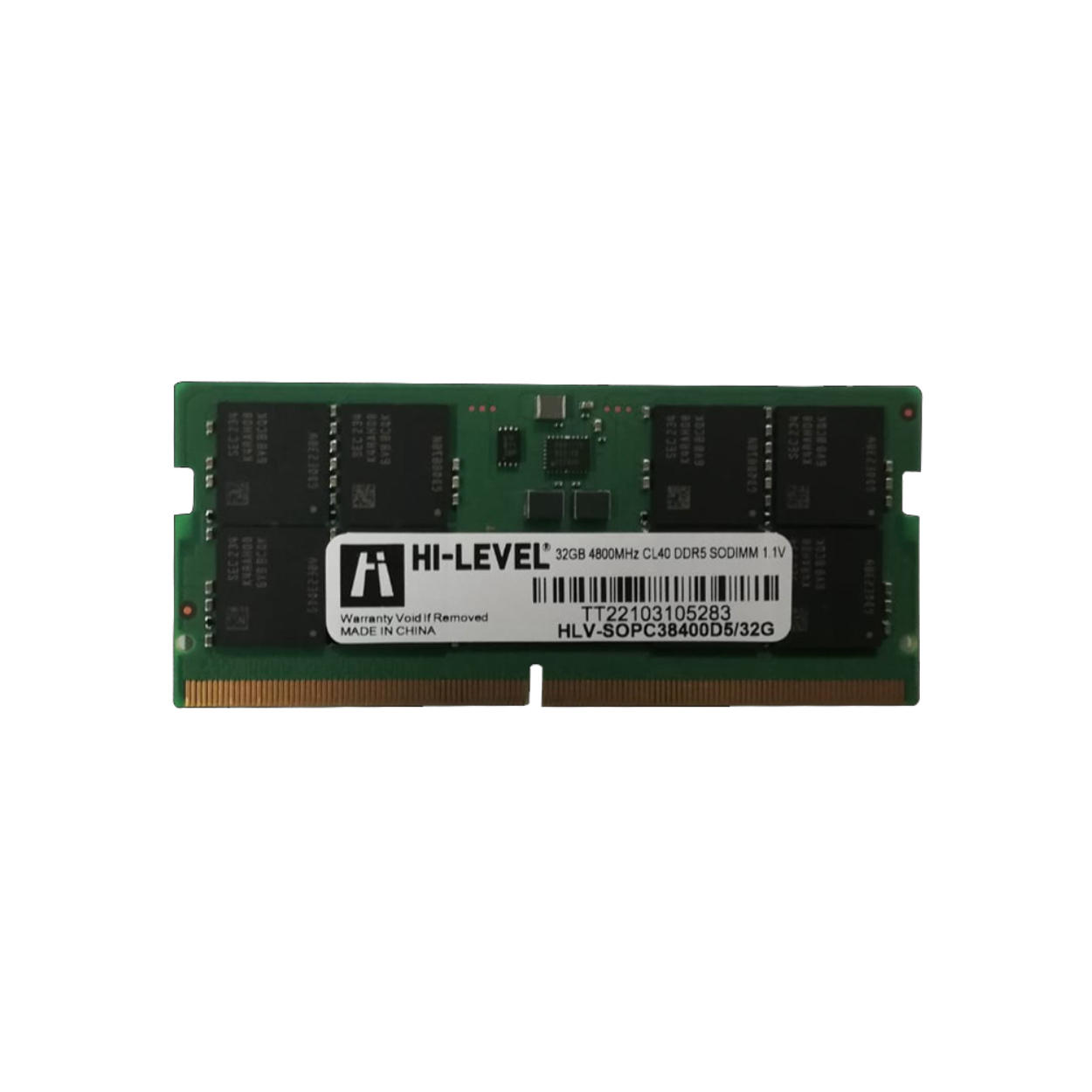 HI-LEVEL 32 GB DDR5 4800MHz HI-LEVEL CL40 SODIMM (HLV-SOPC38400D5/32G)