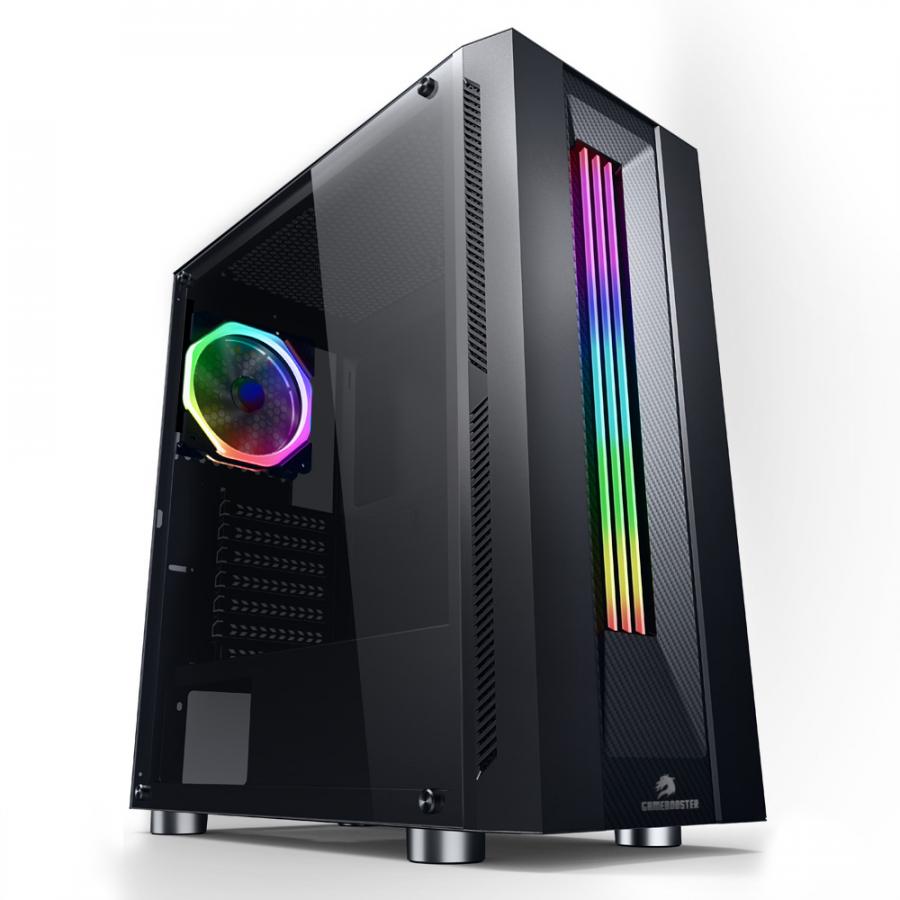 GAMEBOOSTER GB-G3601B USB3.0 Siyah Rainbow RGB Fan Strip kasa (PSU Yok) GB-G3601B