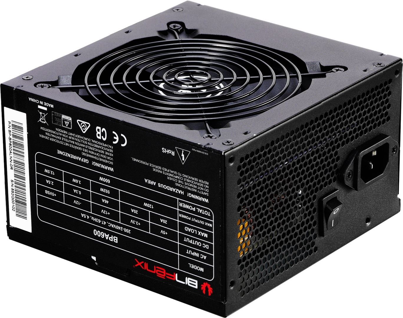 BITFENIX BPA Series 80+ Güç Kaynağı BP-BP600ALNN-9R