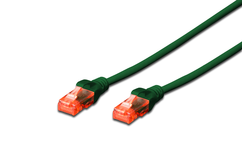 DIGITUS Patch Kablo, U-UTP, CAT. 6, 3 metre, AWG 26/7, Cu, LSZH, yeşil renk DK-1617-030-G