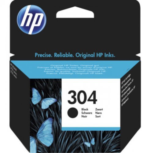 HP N9K06AE (304) SİYAH MÜREKKEP KARTUŞU 120 SAYFA 2630-2632