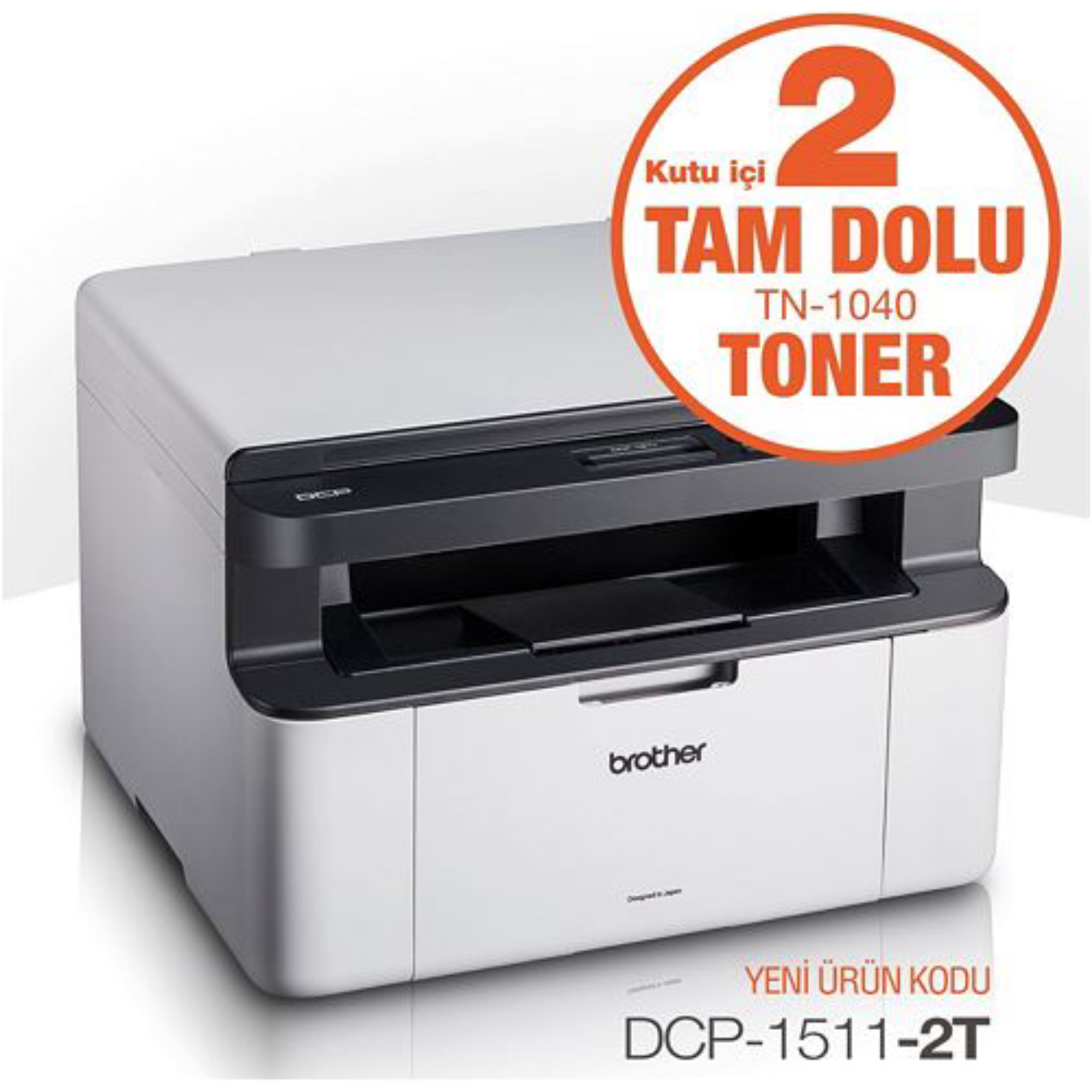 BROTHER Mono Laser MFP 20ppm A4 Yazıcı DCP-1511-2T
