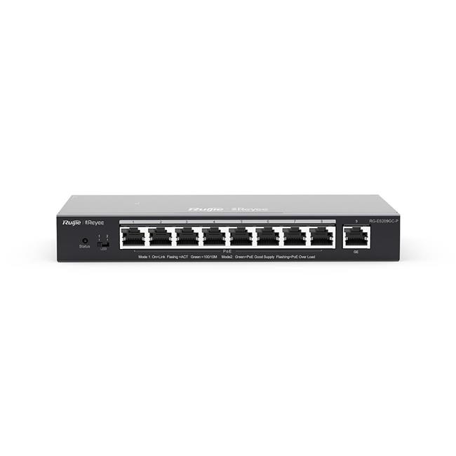 RUIJIE REYEE RG-ES209GC-P 9PORT GIGABIT SWITCH 8P POE 120W