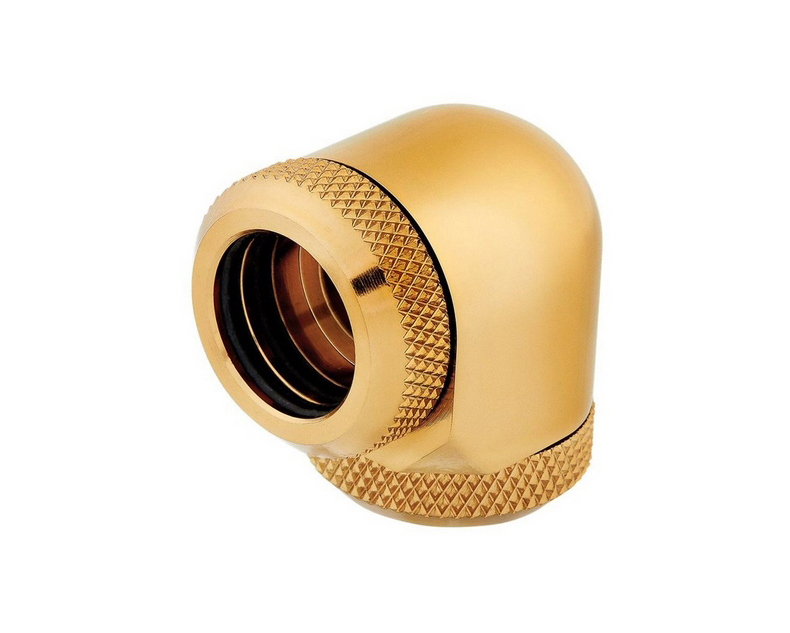 CORSAIR CX-9052023-WW Fitting (hard tube) ,XF Hardline 2-pack (90° Angled 12mm OD compression; gold)