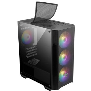 MSI MAG FORGE M100A Akrilik yan panel 3x120mm 1x120mm Auto RGB Fan mATX Gaming Bilgisayar Kasası-67852