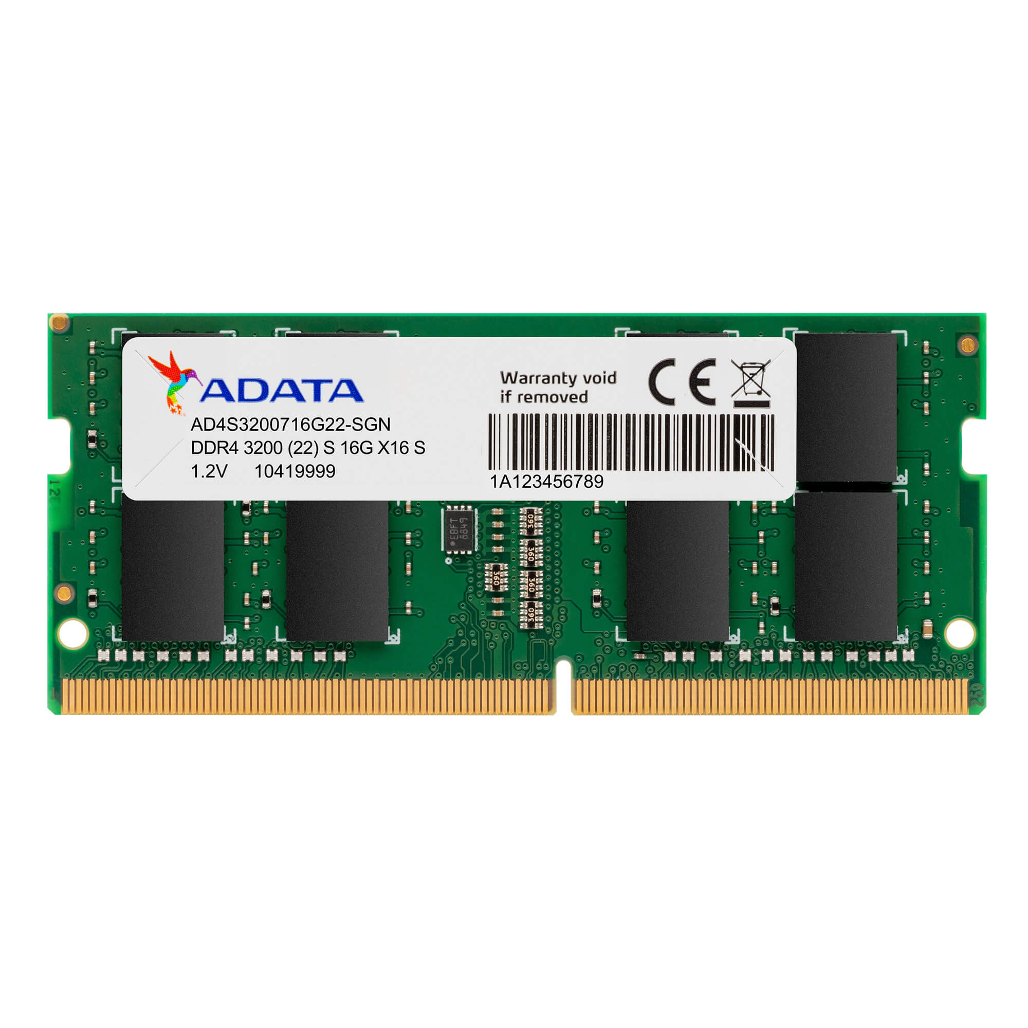 ADATA 16 GB DDR4 3200 MHz ADATA SODIMM (AD4S320016G22-SGN)
