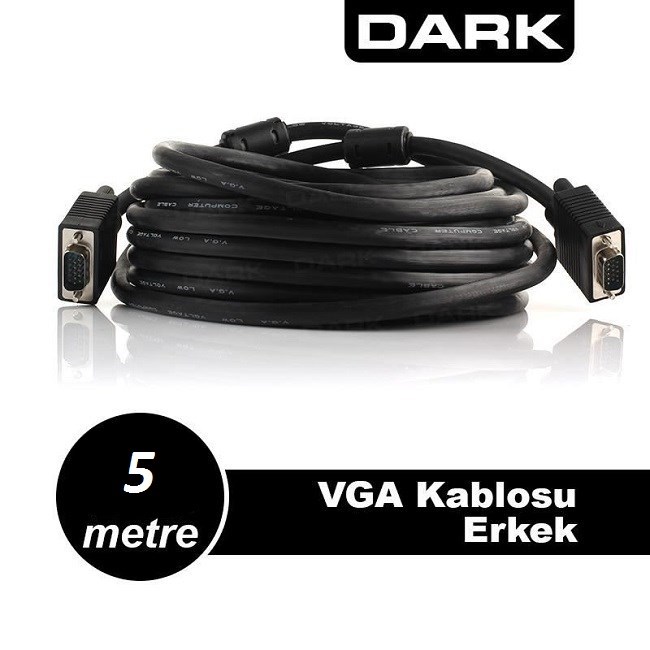 DARK Dark VGAL500 5 Metre Projeksiyon Data Kablosu