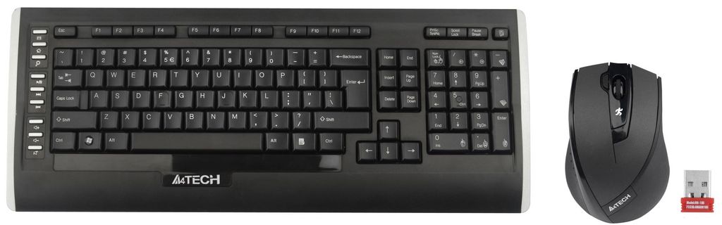 A4-TECH 9300F Q TR 2.4Ghz MULTİMEDYA KLAVYE+V-TRACK MOUSE